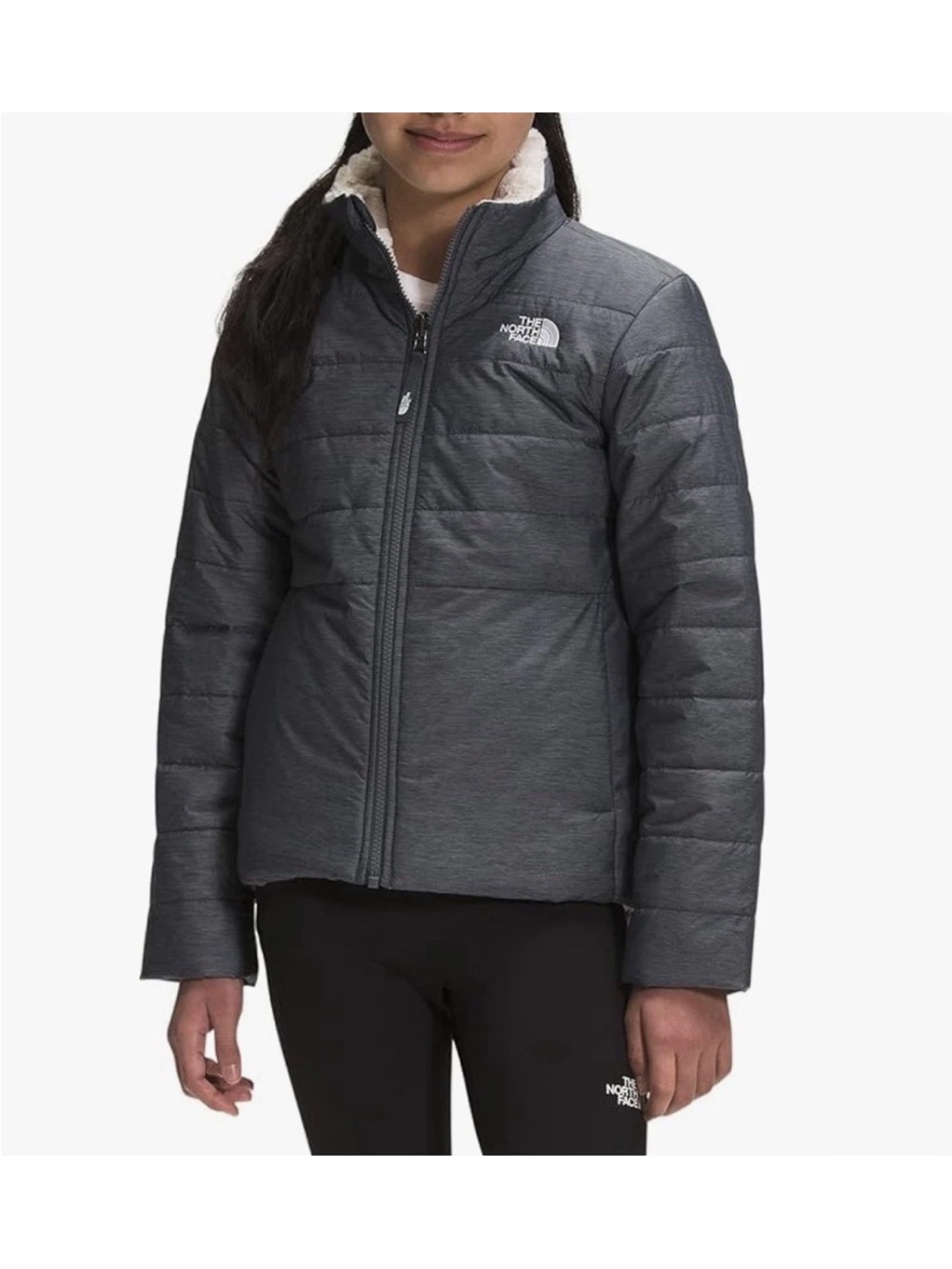 The North Face Women's Quilted Grey Puffer Jacket